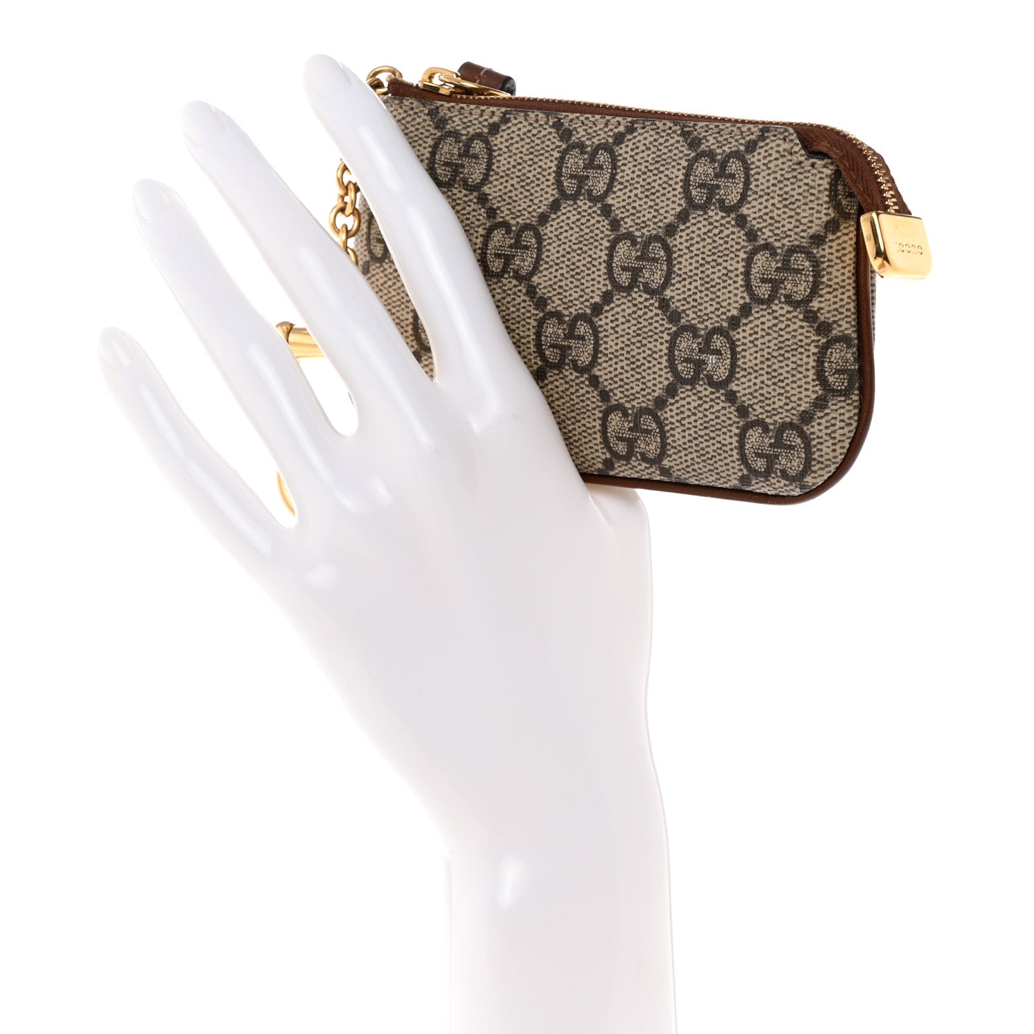 Gucci GG Supreme Monogram Key Case Brown 2 of 7