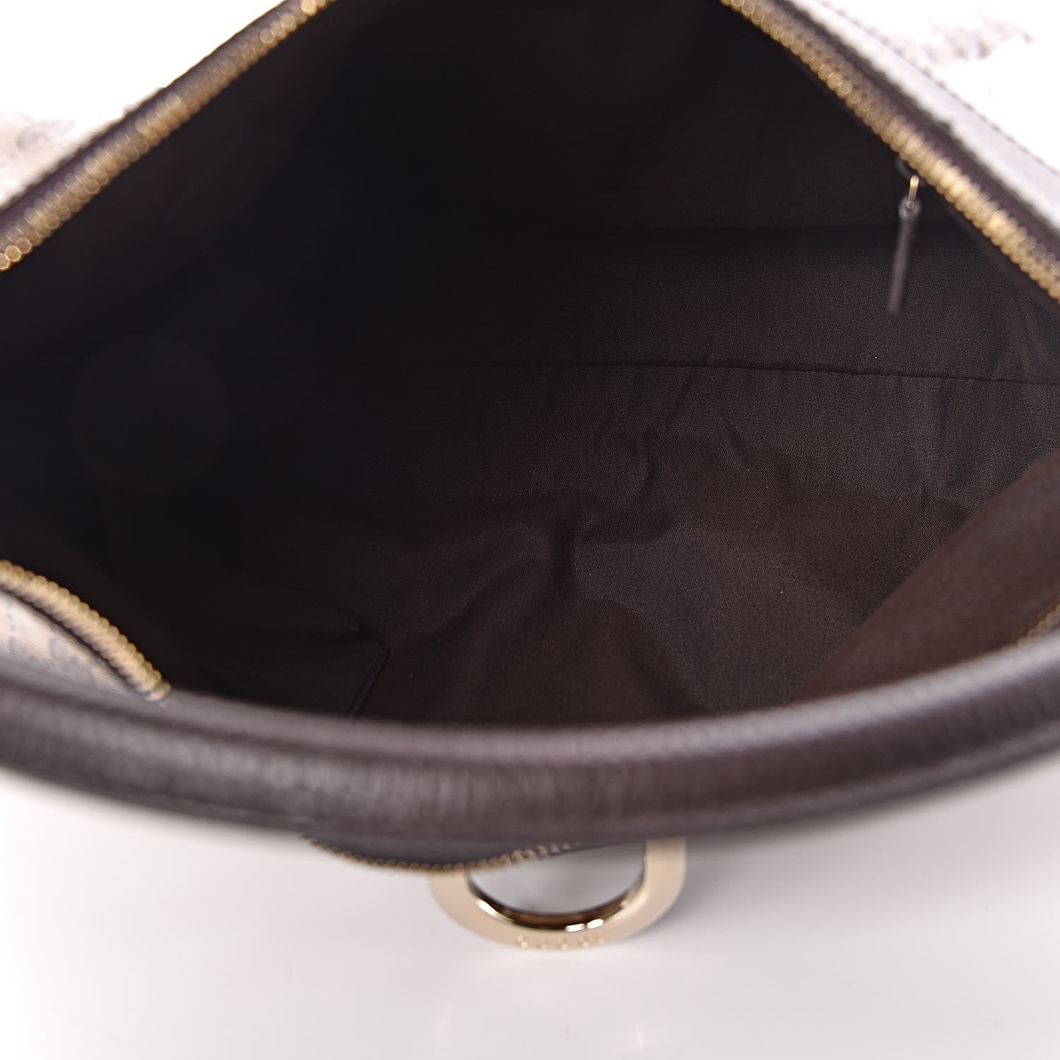 Gucci Crystal Monogram Large D Gold Hobo Dark Brown 5 of 10