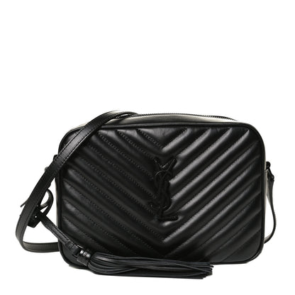Saint Laurent Calfskin Matelasse Monogram Lou Camera Bag Black 1 of 11