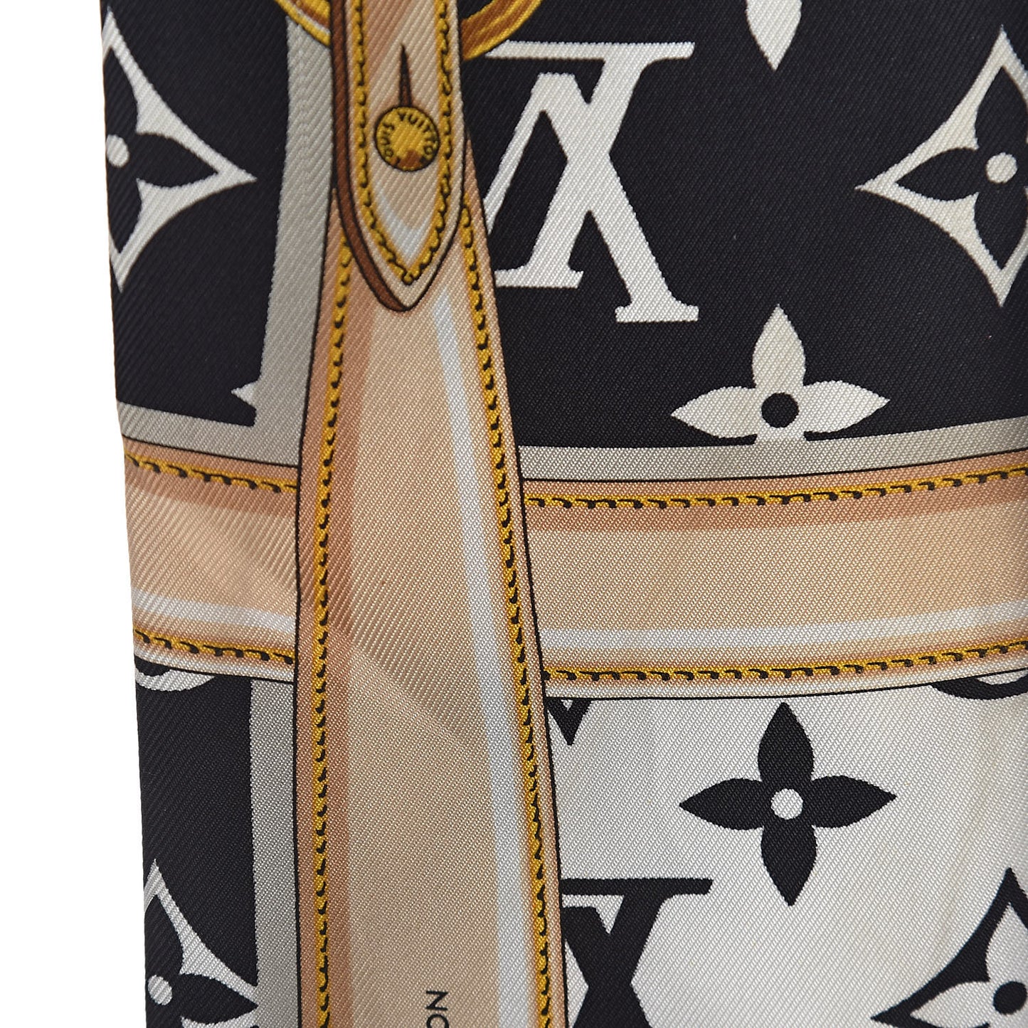 Silk Monogram Confidential Bandeau Black
