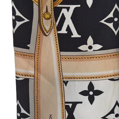 Louis Vuitton Silk Monogram Confidential Bandeau Black 6 of 11