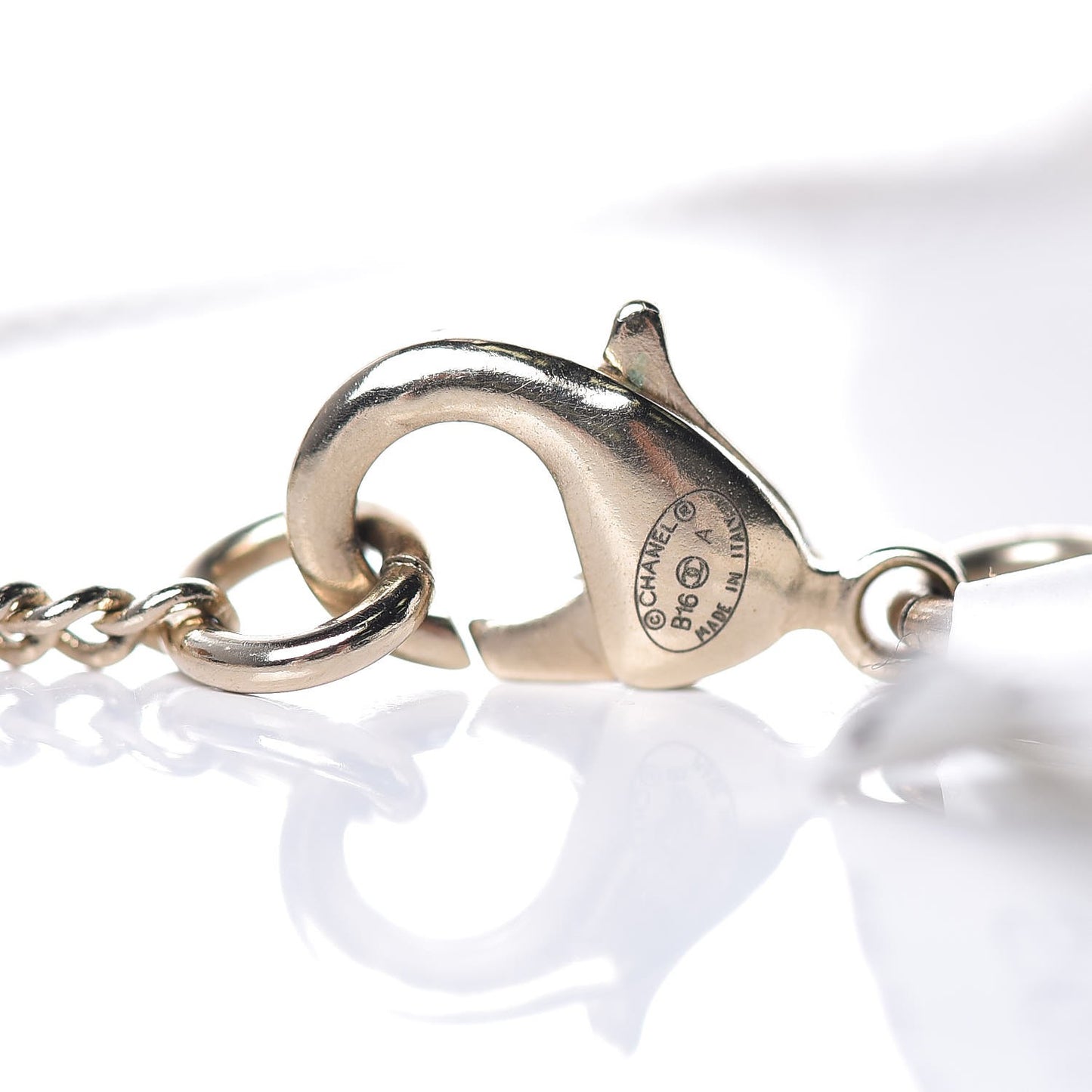 Crystal CC Roman Palace Dome Long Necklace Gold