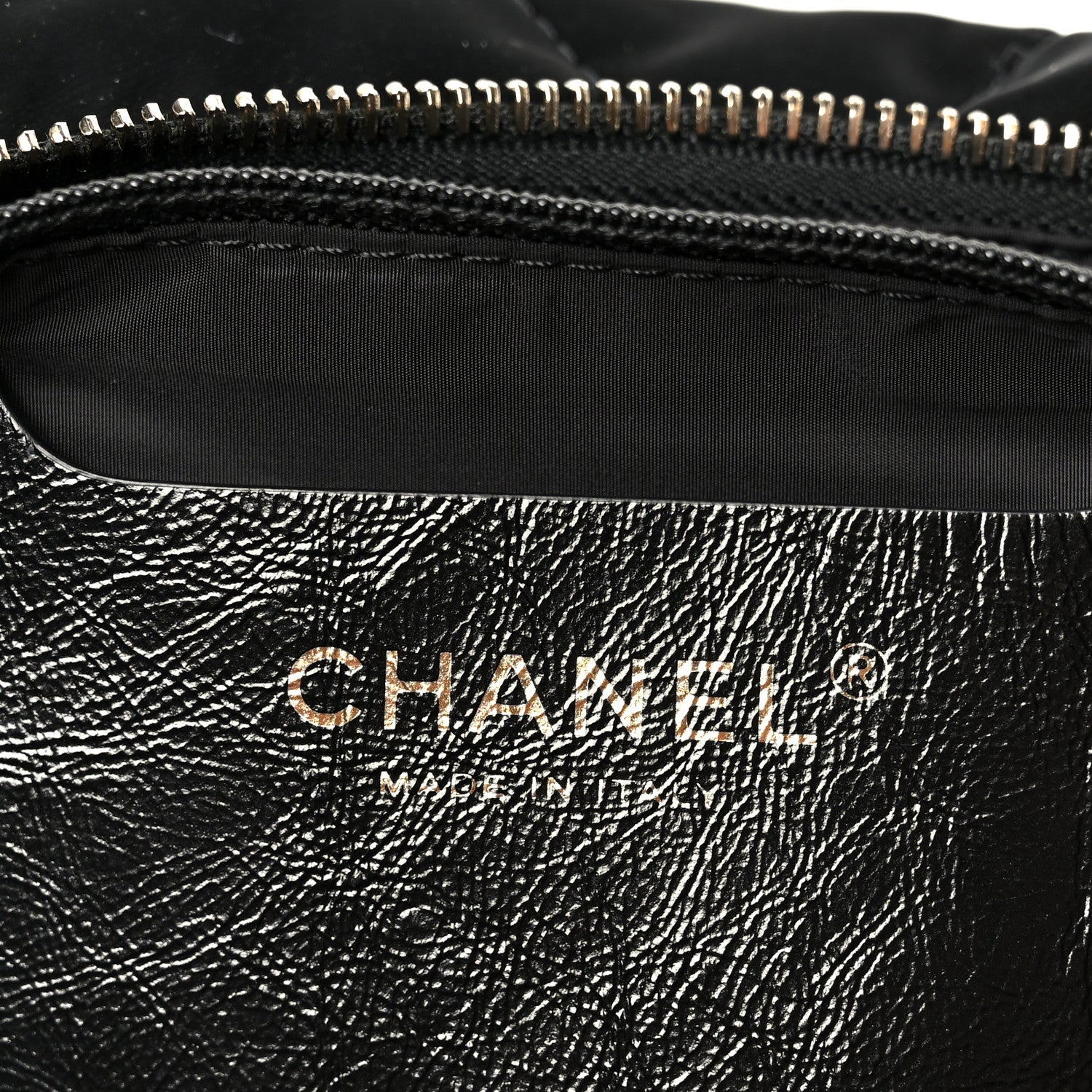 Chanel Nylon Velvet Effect Quilted Large Bowling Bag Black 6 of 11