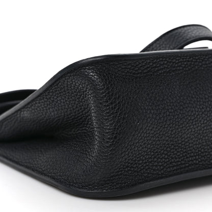 Hermes Taurillon Clemence Halzan 31 GM Black 7 of 12