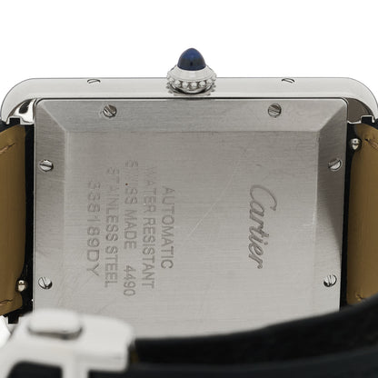 Cartier Stainless Steel Calfskin 31mm Tank Must Automatic Watch 4 of 5