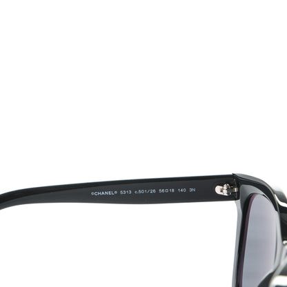 Chanel CC Butterfly Signature Sunglasses 5313 Black 4 of 4