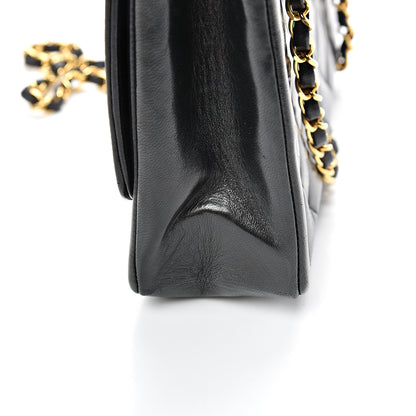 Chanel Lambskin Quilted Medium Single Flap Black 16 of 21
