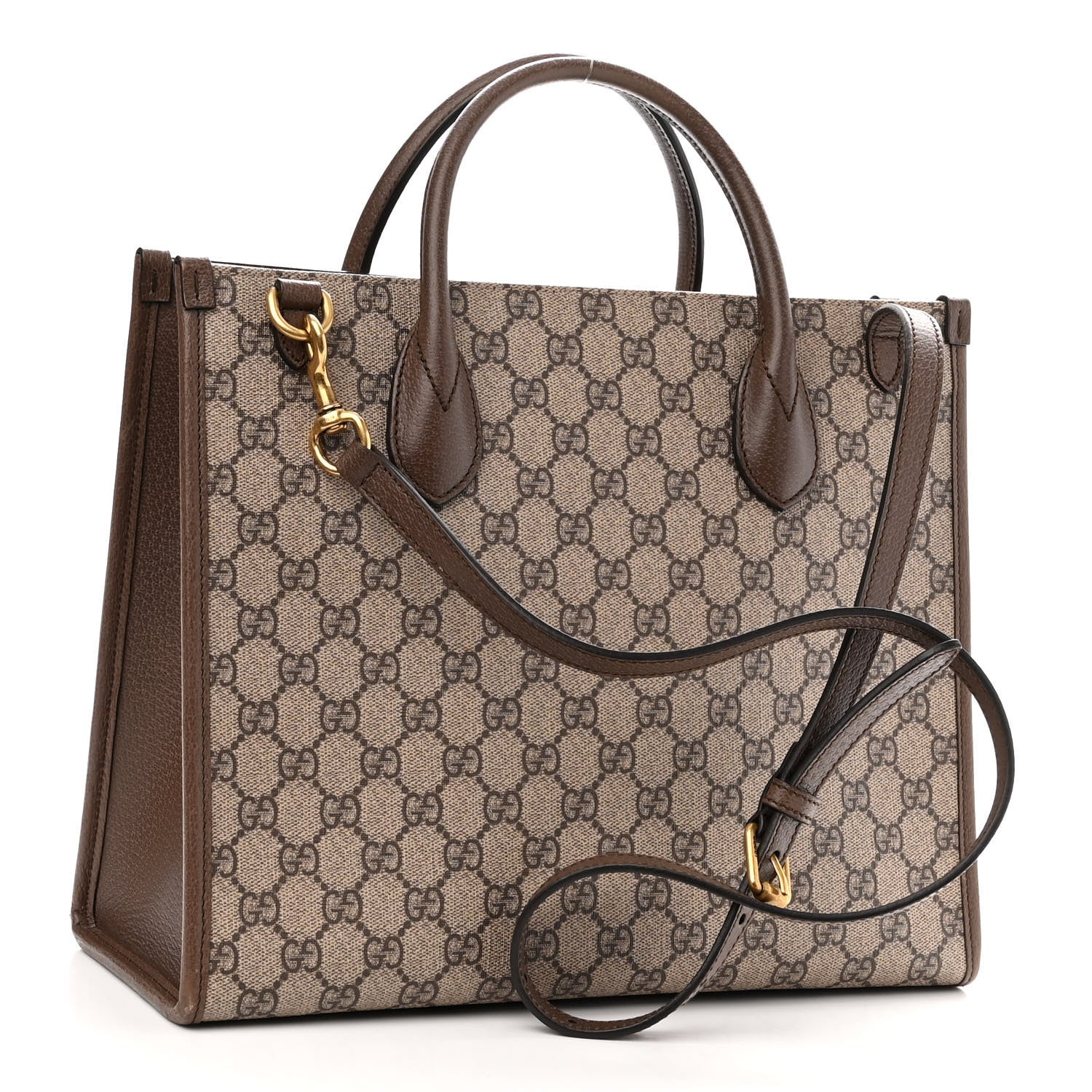 Gucci X DISNEY GG Supreme Monogram Donald Duck Retro Interlocking G Tote Bag Beige Multicolor New Acero 3 of 10