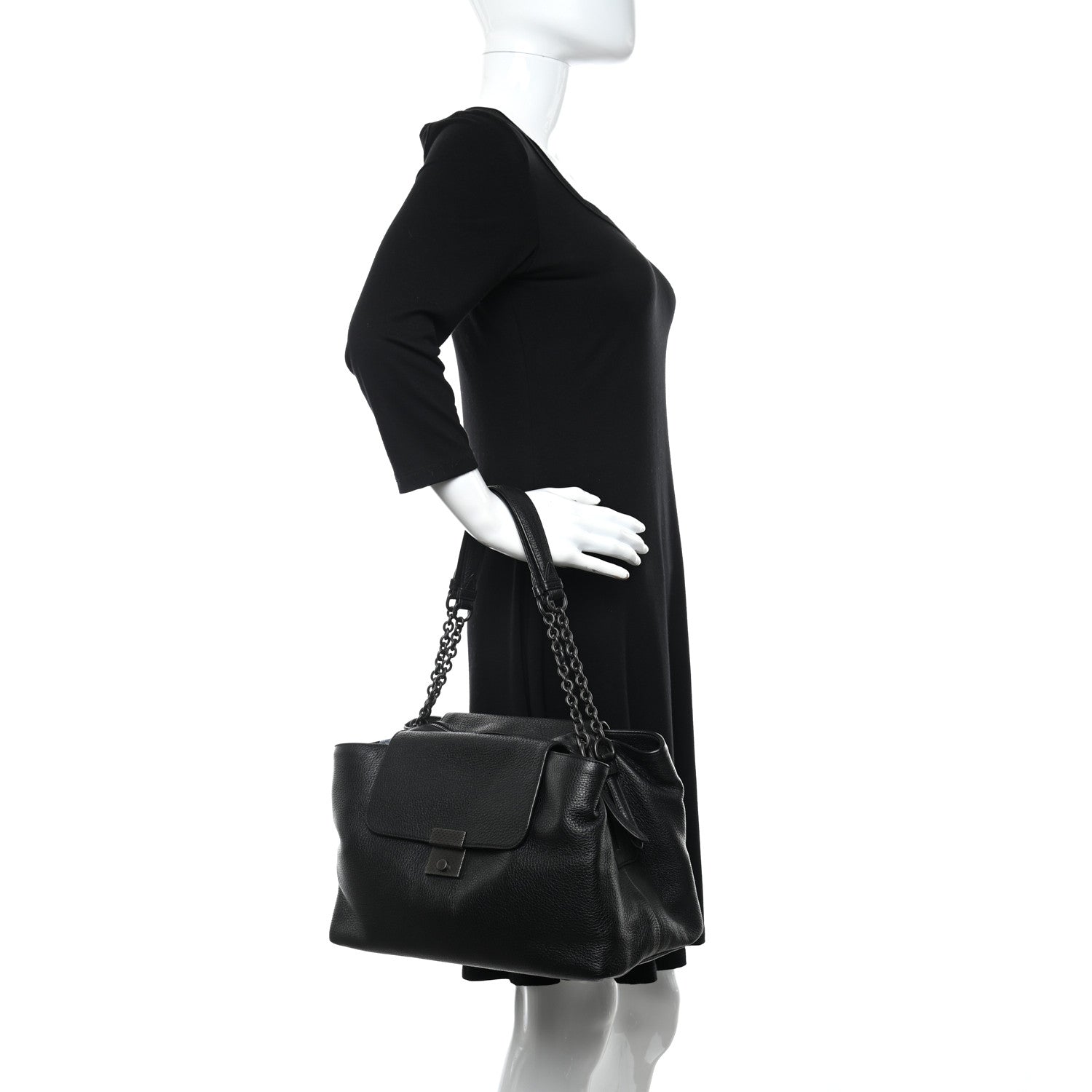 Bottega Veneta Cervo Piazza Tote Black 3 of 9