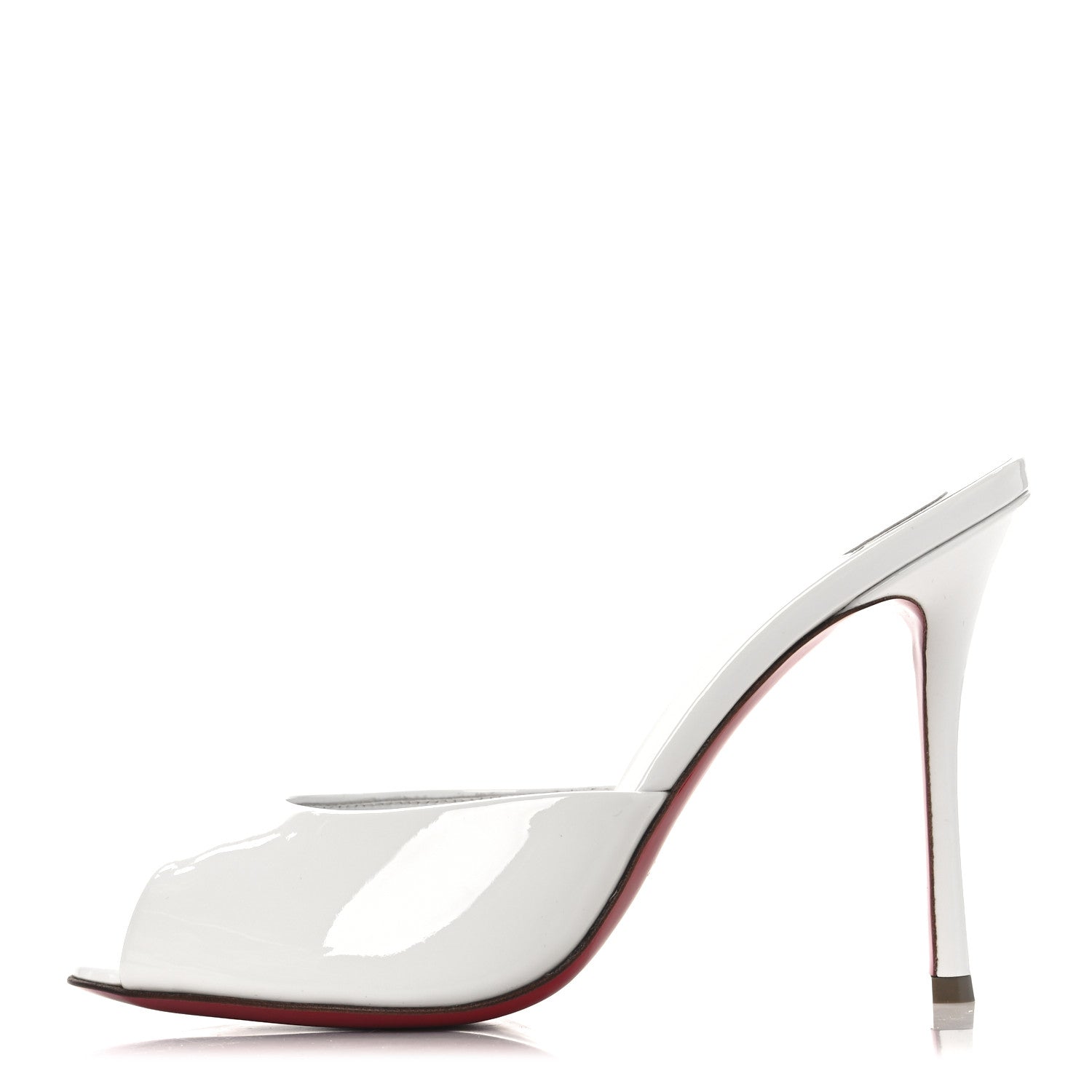 Christian Louboutin Patent Me Dolly 100 Sandals 37 White 1 of 10