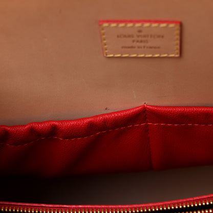 Louis Vuitton Monogram Calf Hair Spikes Iconoclasts Christian Louboutin Tote Red 11 of 18