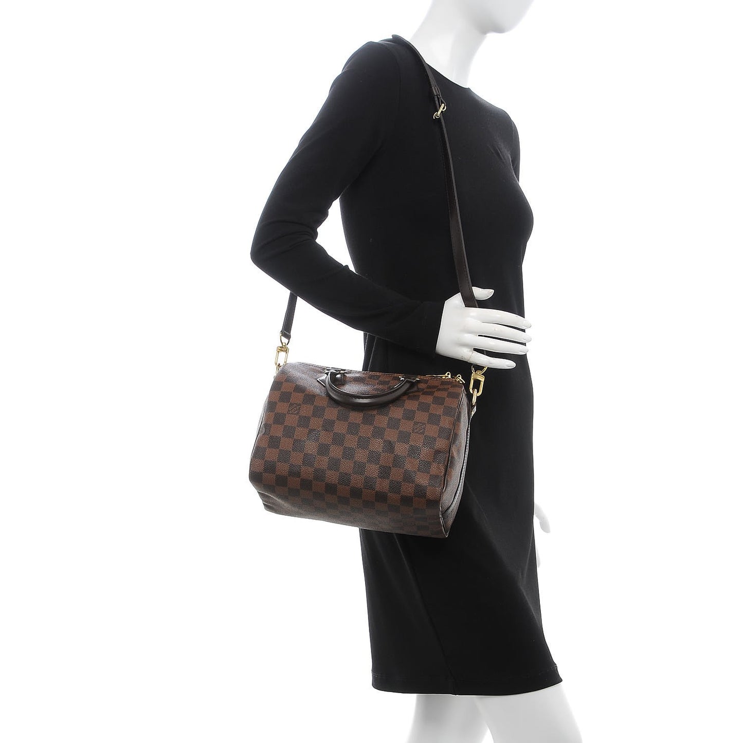 Damier Ebene Speedy Bandouliere 25