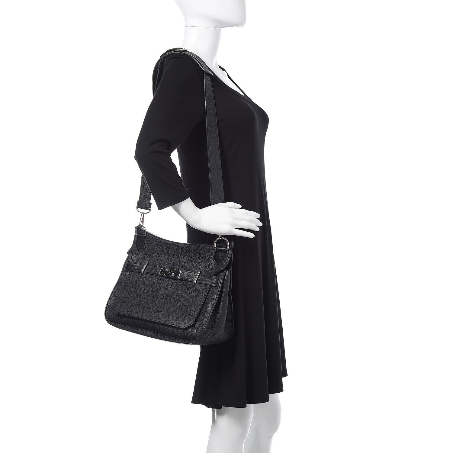 Hermes Taurillon Clemence Jypsiere 31 Black 2 of 9