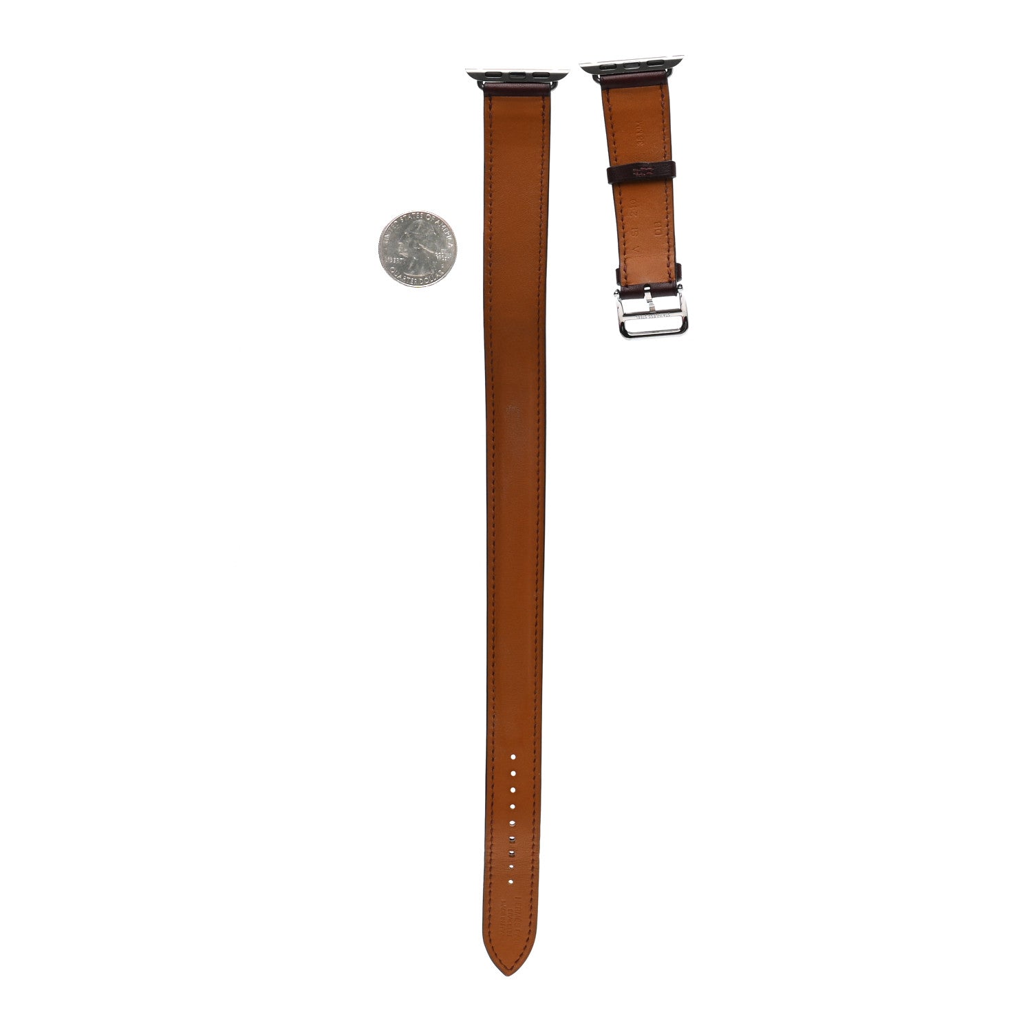 Hermes Swift 38mm Apple Watch Double Tour Band Bordeaux 2 of 5
