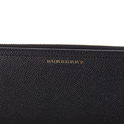 Burberry Grained Calfskin Zip Wallet Black 9 of 9