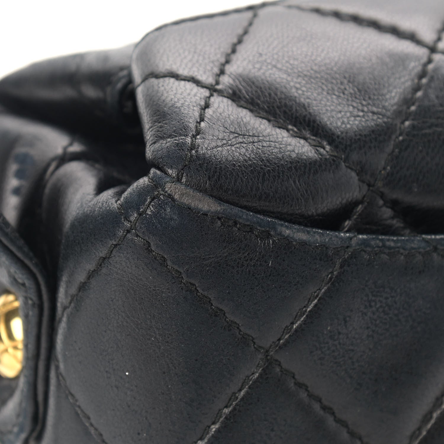 Chanel Lambskin Quilted Flap Shoulder Bag Black 14 of 16