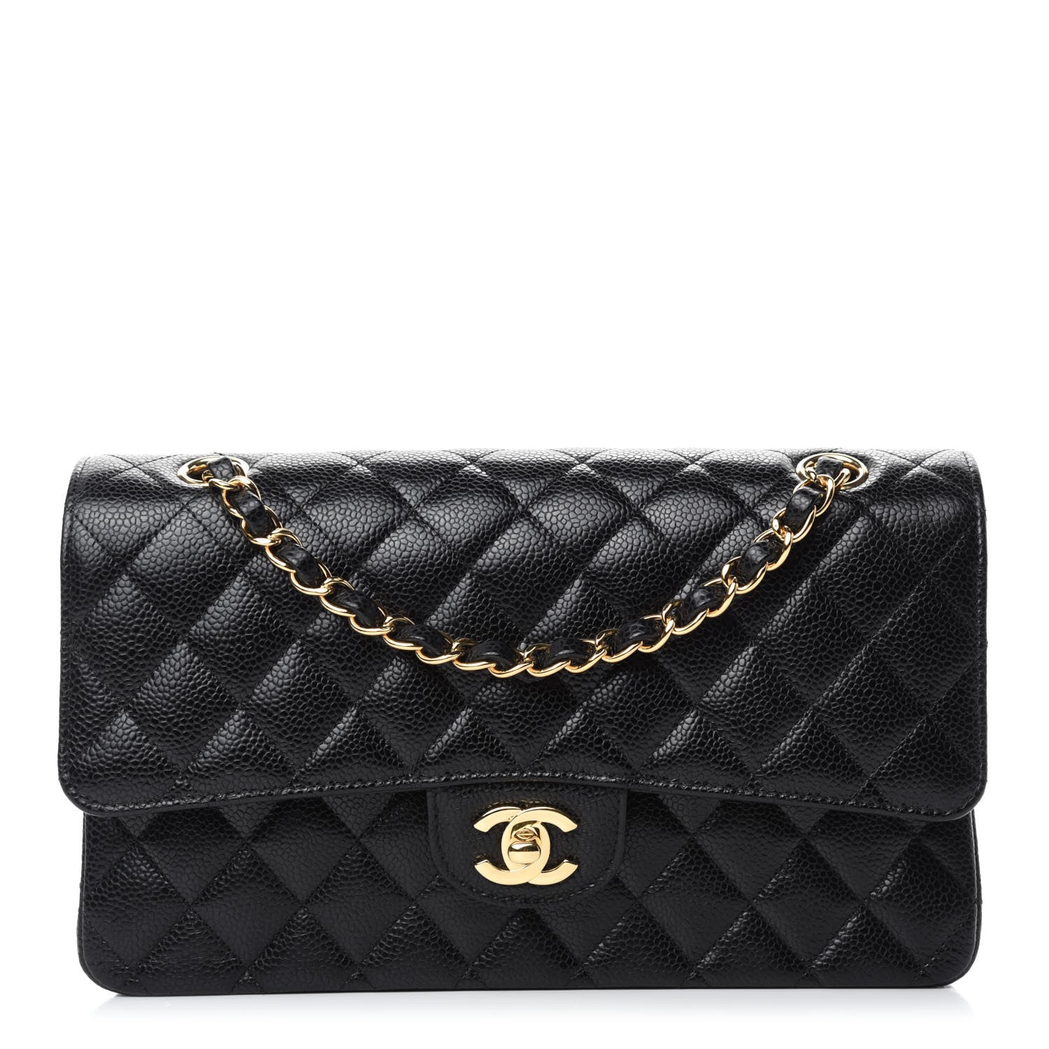 Chanel Caviar Quilted Medium Double Flap Black 1 of 10