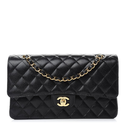 Chanel Caviar Quilted Medium Double Flap Black 1 of 10