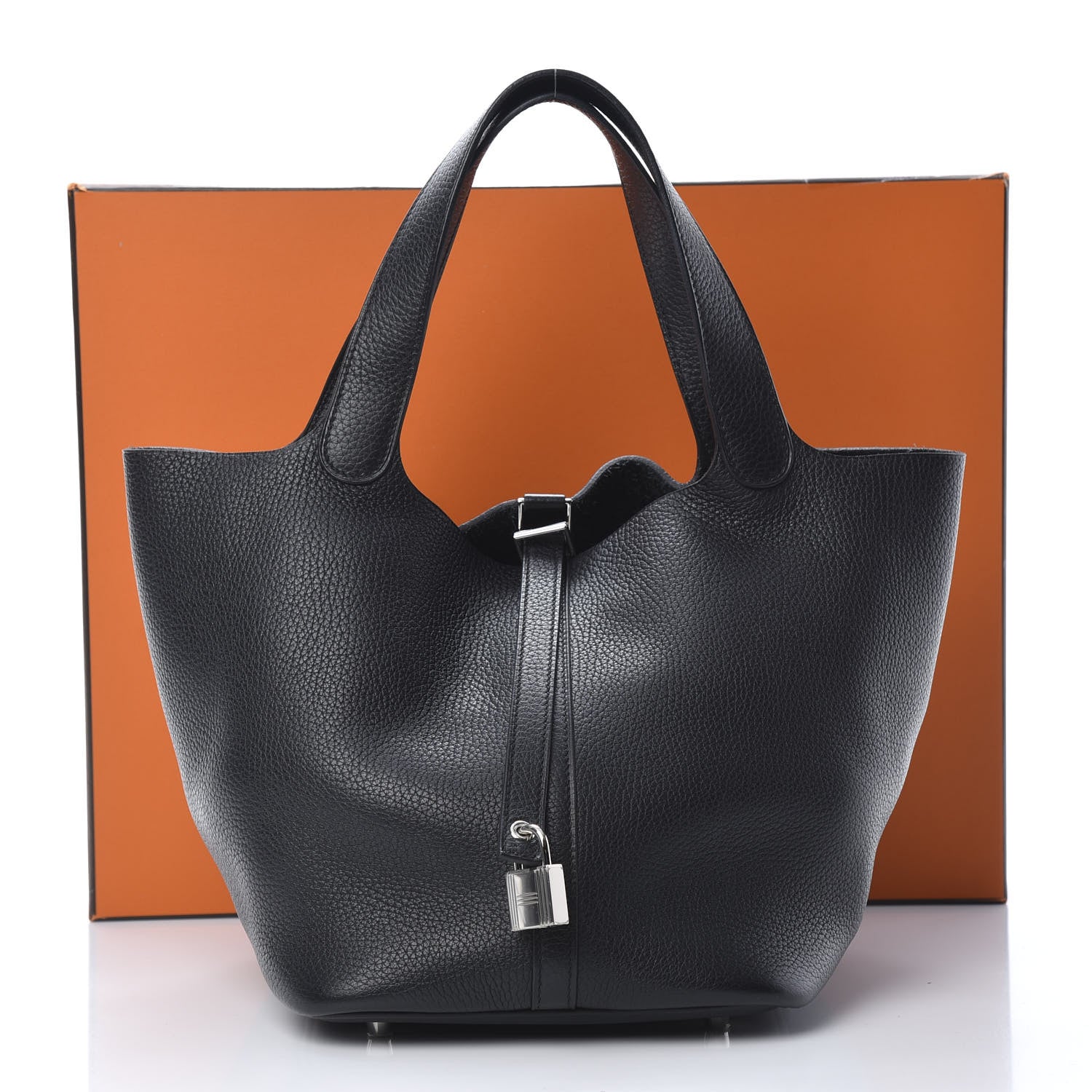 Hermes Taurillon Clemence Picotin Lock 22 MM Black 13 of 13