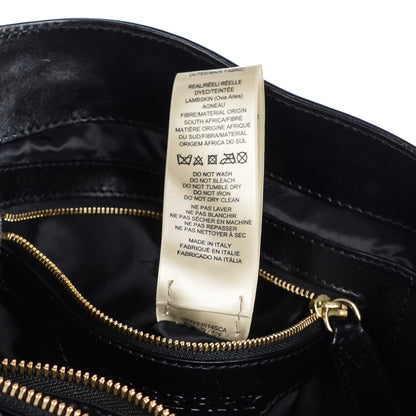 Burberry Soft Lambskin Bridle Calfskin Medium Gosford Hobo Black 12 of 12