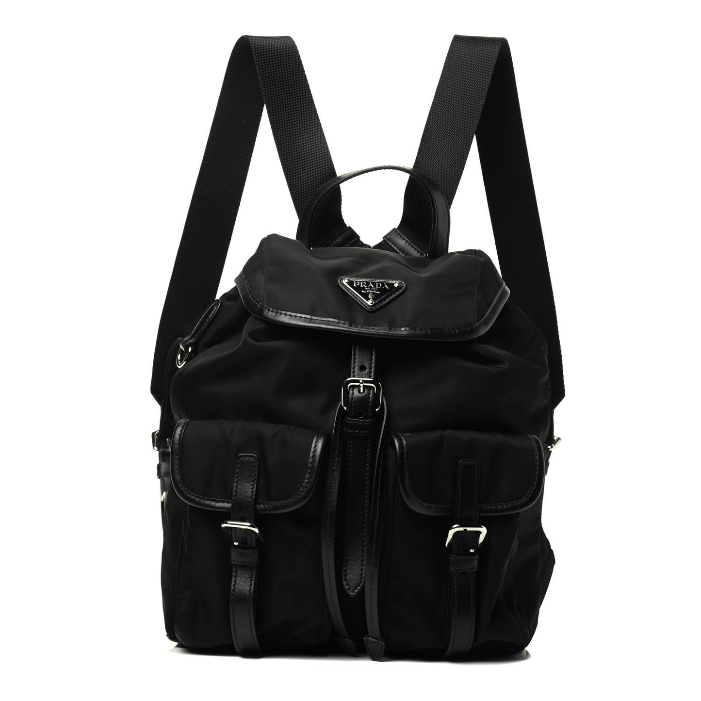 Tessuto Nylon Vela Small Backpack Black