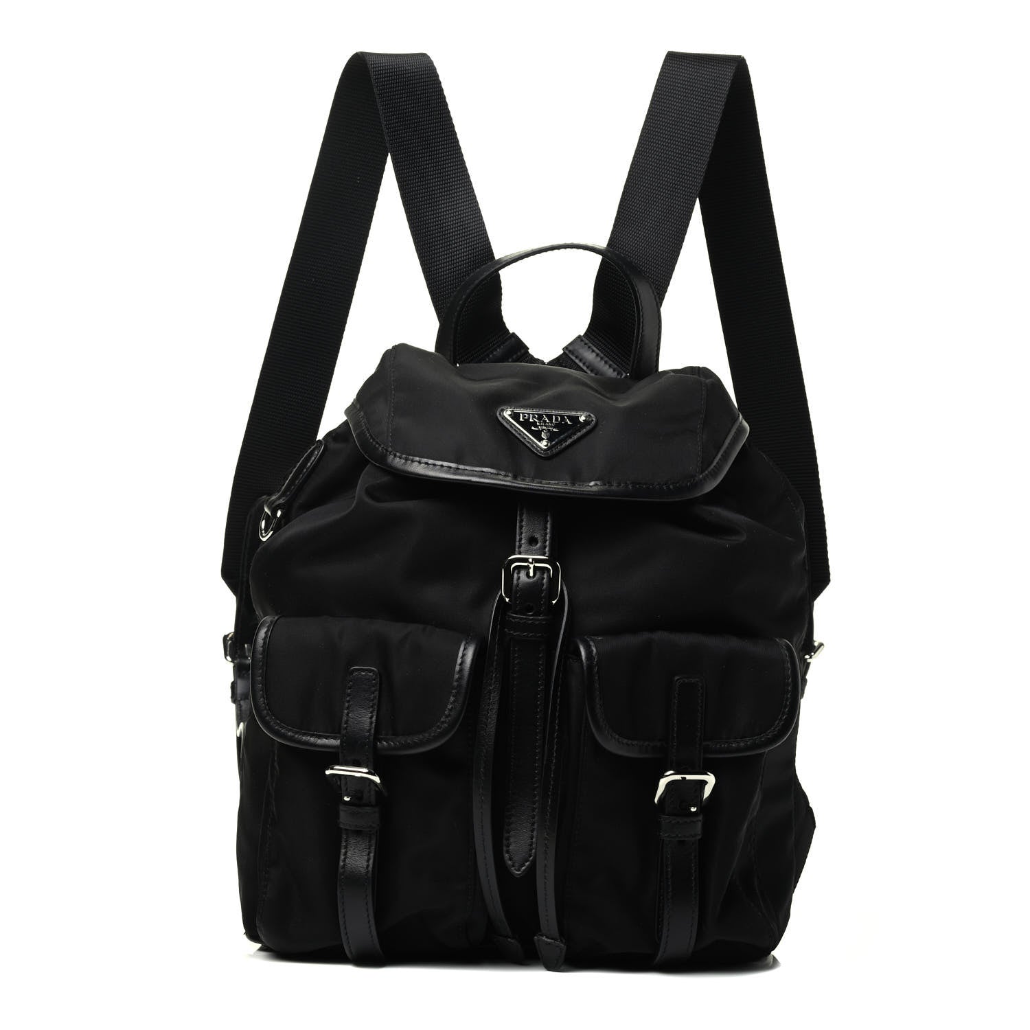 Prada Tessuto Nylon Vela Small Backpack Black 1 of 3