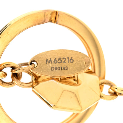 Louis Vuitton LV Facettes Bag Charm Key Holder Gold 4 of 4