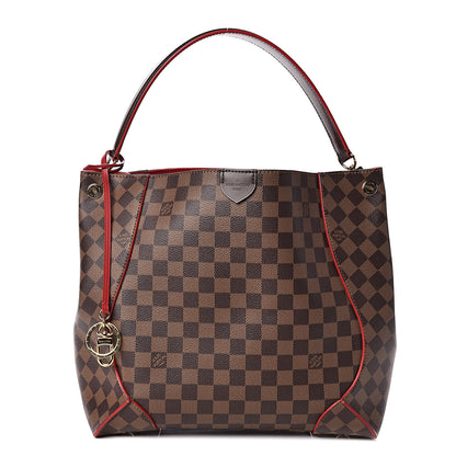 Louis Vuitton Damier Ebene Caissa Hobo Cherry 1 of 9