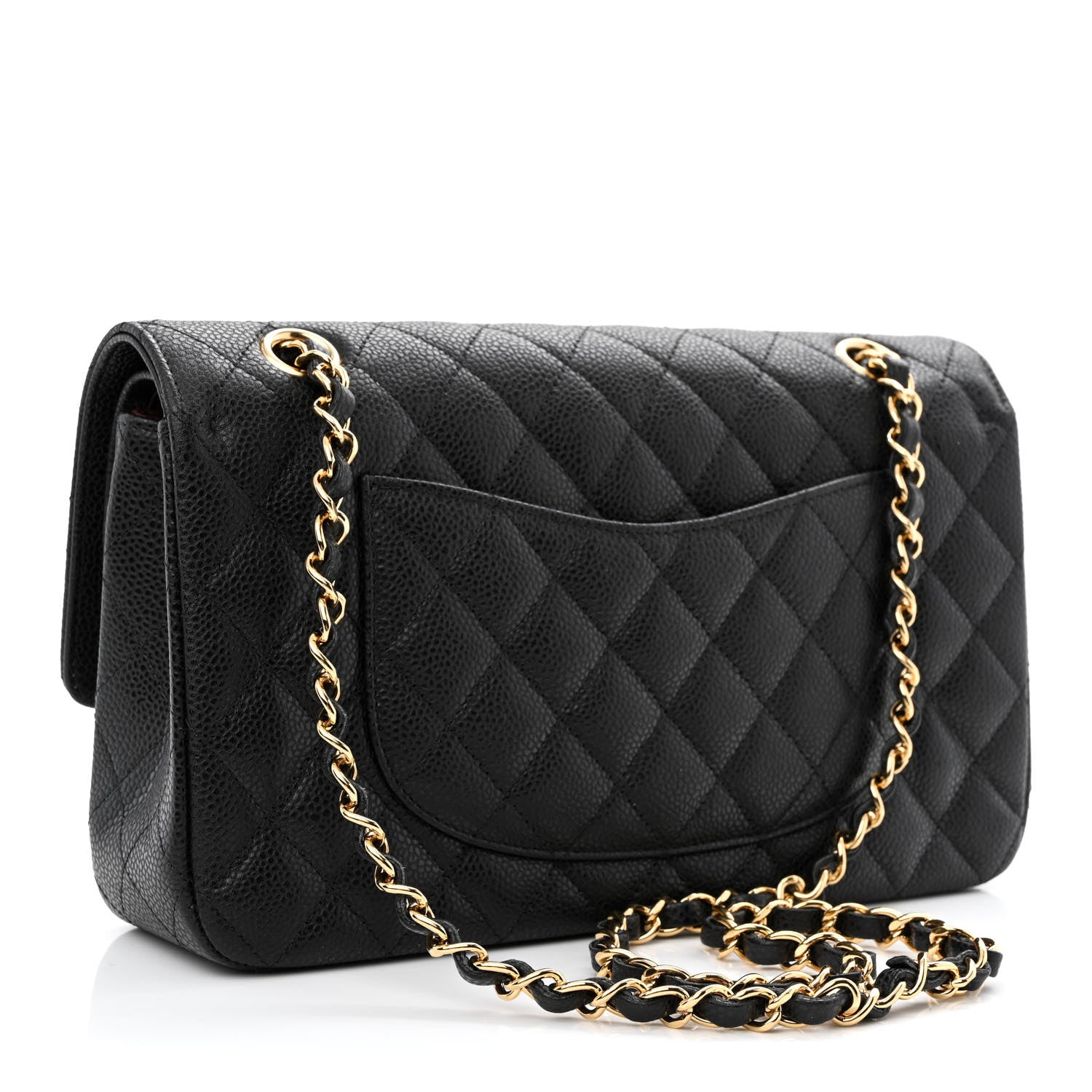 Chanel Caviar Quilted Medium Double Flap Black 3 of 12