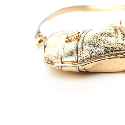 Burberry Metallic Calfskin Shoulder Bag Gold 8 of 10