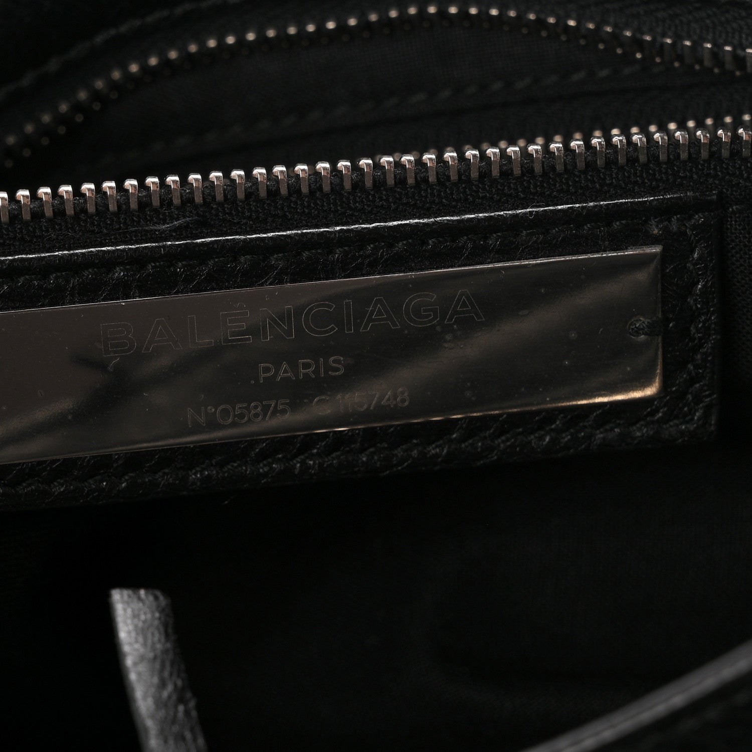 Balenciaga Agneau Classic Silver Hardware City Black 7 of 11