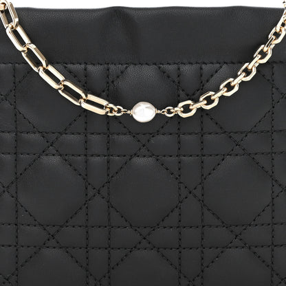 Christian Dior Lambskin Cannage Milly Mini Drawstring Bag Black 8 of 10