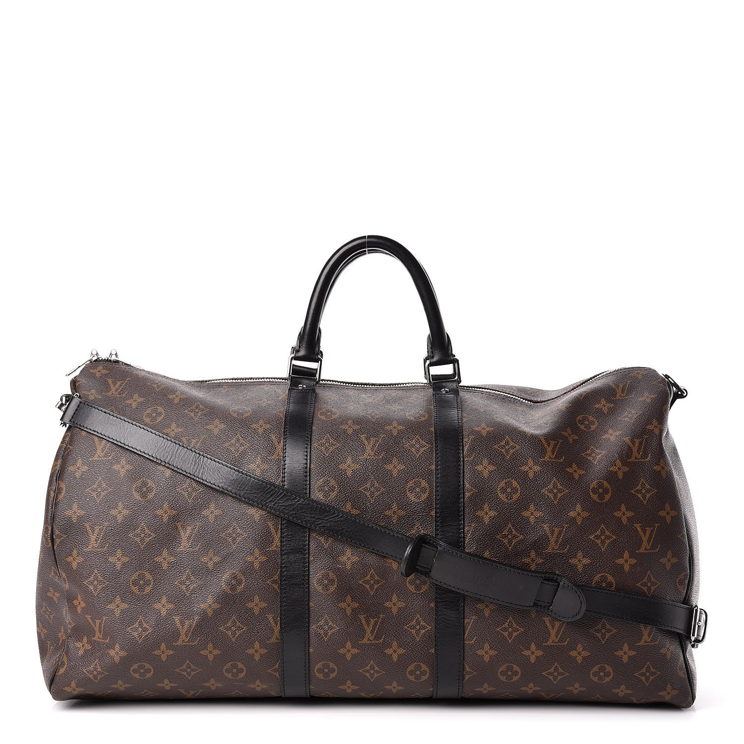 Louis Vuitton Monogram Macassar Keepall Bandouliere 55 1 of 22