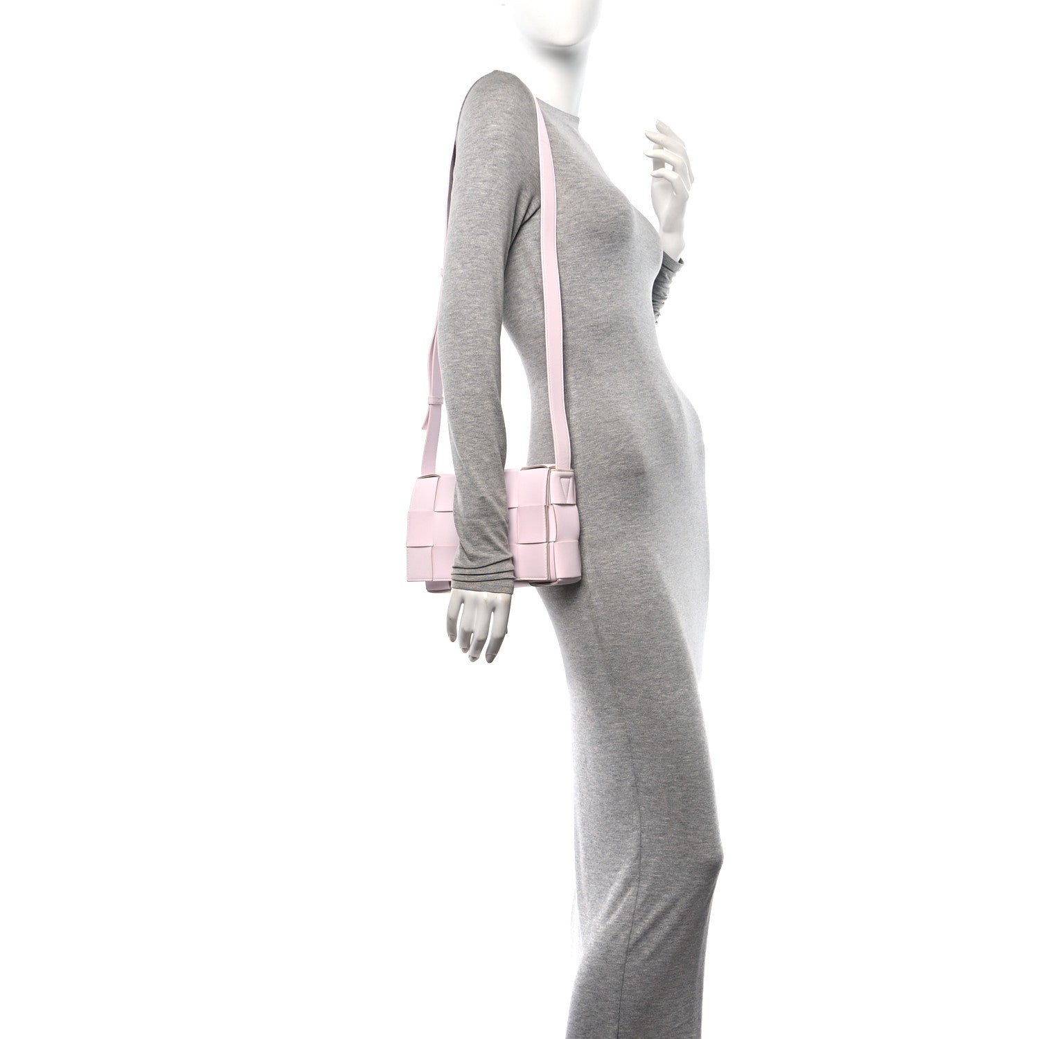 Bottega Veneta Lambskin Maxi Intrecciato Cassette Crossbody Bag Bliss Washed 2 of 9