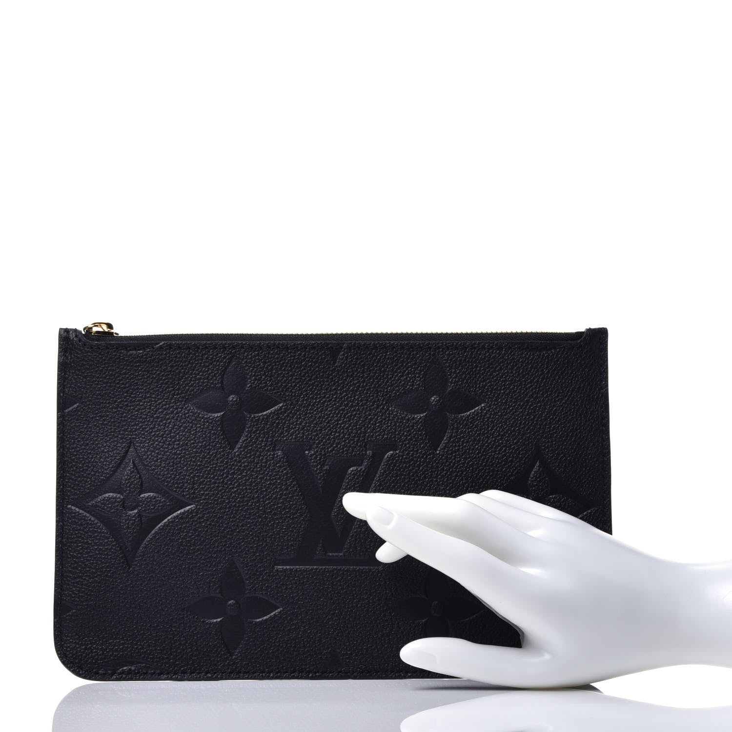 Louis Vuitton Empreinte Monogram Giant Neverfull MM Pochette Black 2 of 6