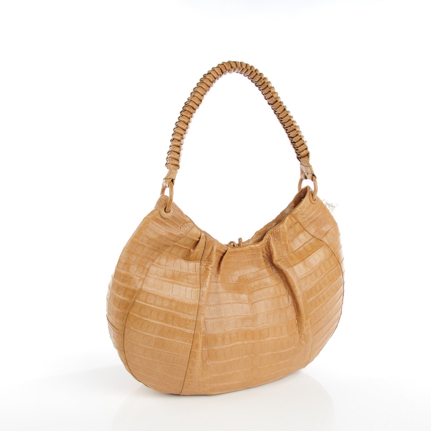 Crocodile Hobo Beige