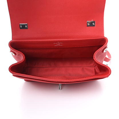 Louis Vuitton Calfskin Lockme II Chain Bag BB Rubis 5 of 9