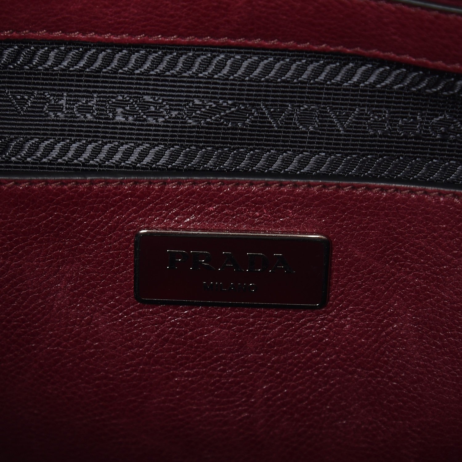 Prada Glace Calf Twin Pocket Tote Fuxia 7 of 22