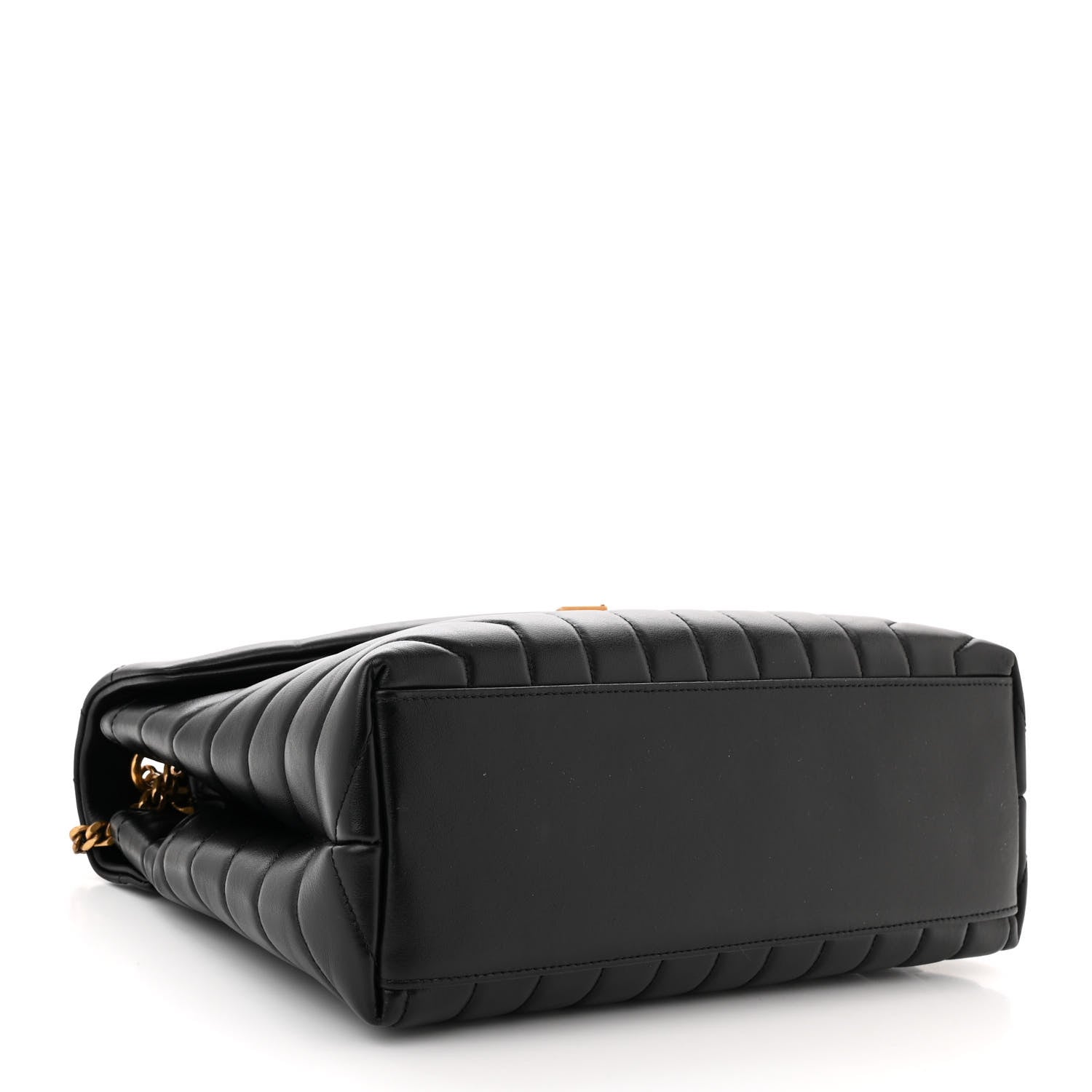 Saint Laurent Calfskin Y Quilted Monogram Monochrome Medium Loulou Chain Satchel Black 4 of 10