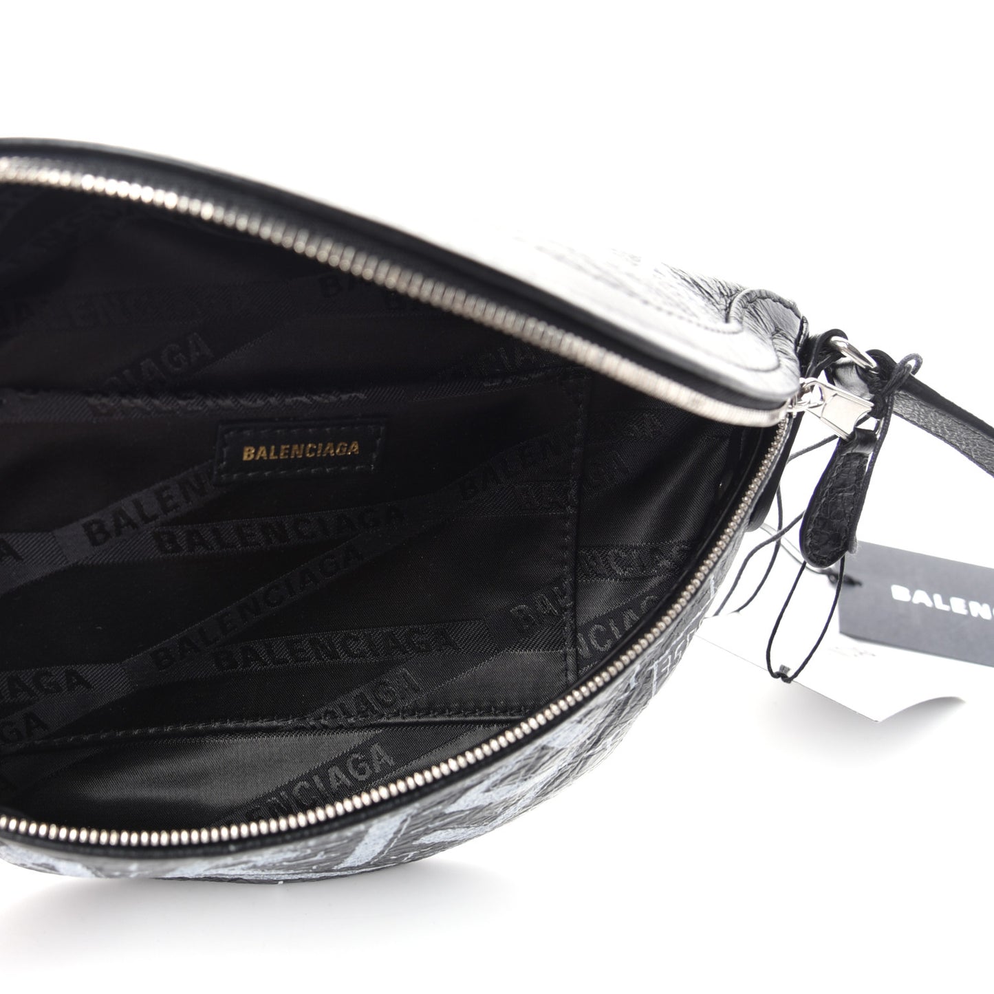 Agneau Arena Graffiti All Over XXS Souvenir Belt Bag Black White