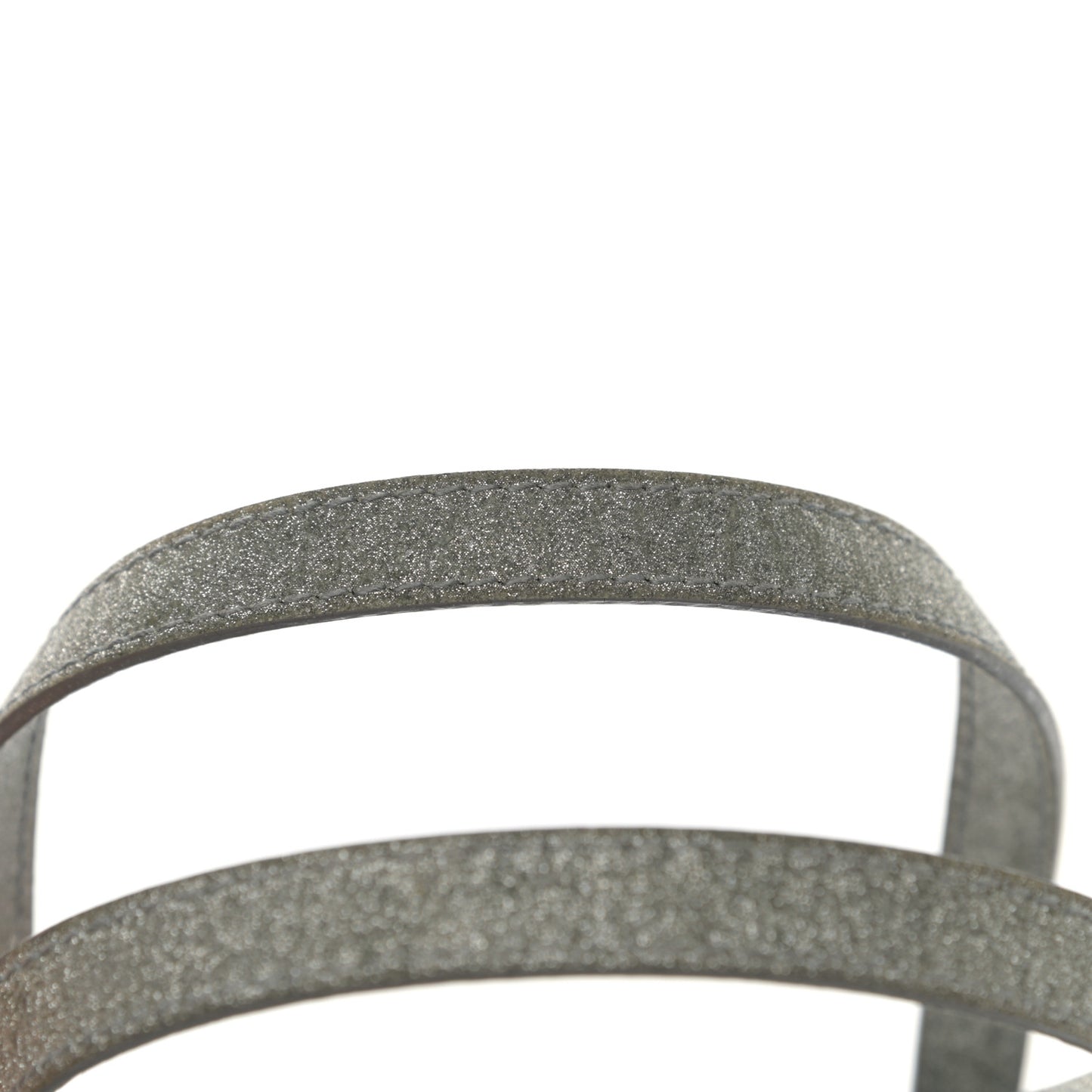 Glitter Calfskin XXS Everyday Tote Silver