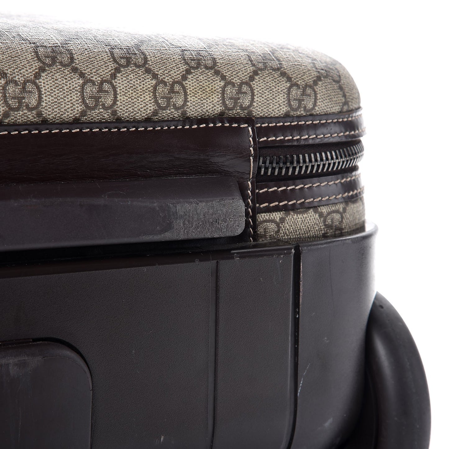 GG Plus Monogram Small Interlocking G Trolley Brown