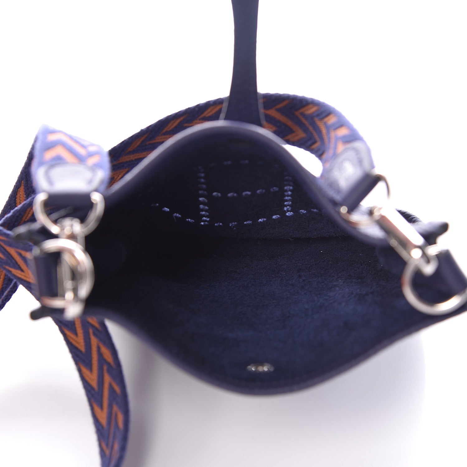 Hermes Taurillon Clemence Amazone Evelyne TPM Bleu Encre 5 of 11