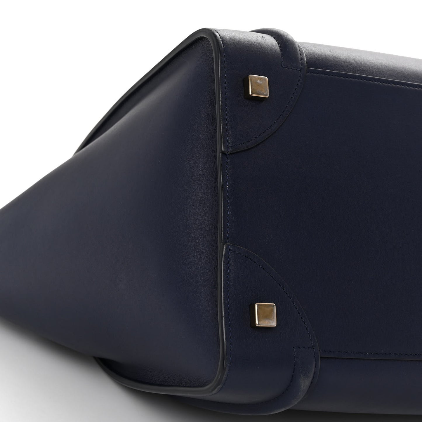 Smooth Calfskin Mini Luggage Navy Blue