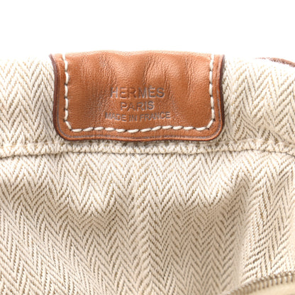 Hermes Canvas Barenia Fourbi 25 MM Pouch Naturel Fauve 10 of 10