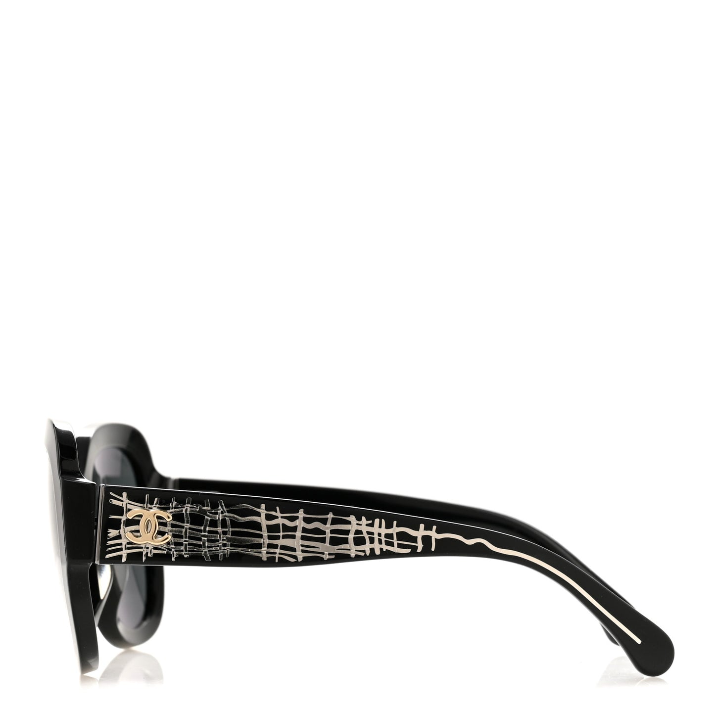 Acetate Pantos Sunglasses 5433-A Black