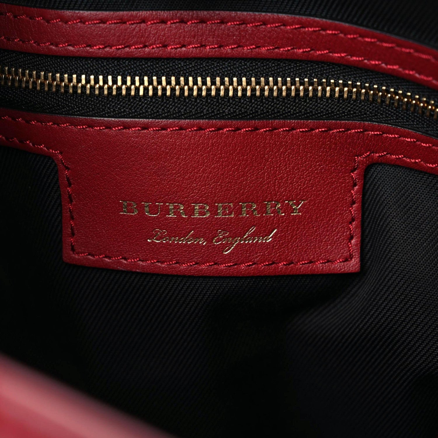Burberry Horseferry Check Small Canterbury Tote Honey Parade Red 4 of 13