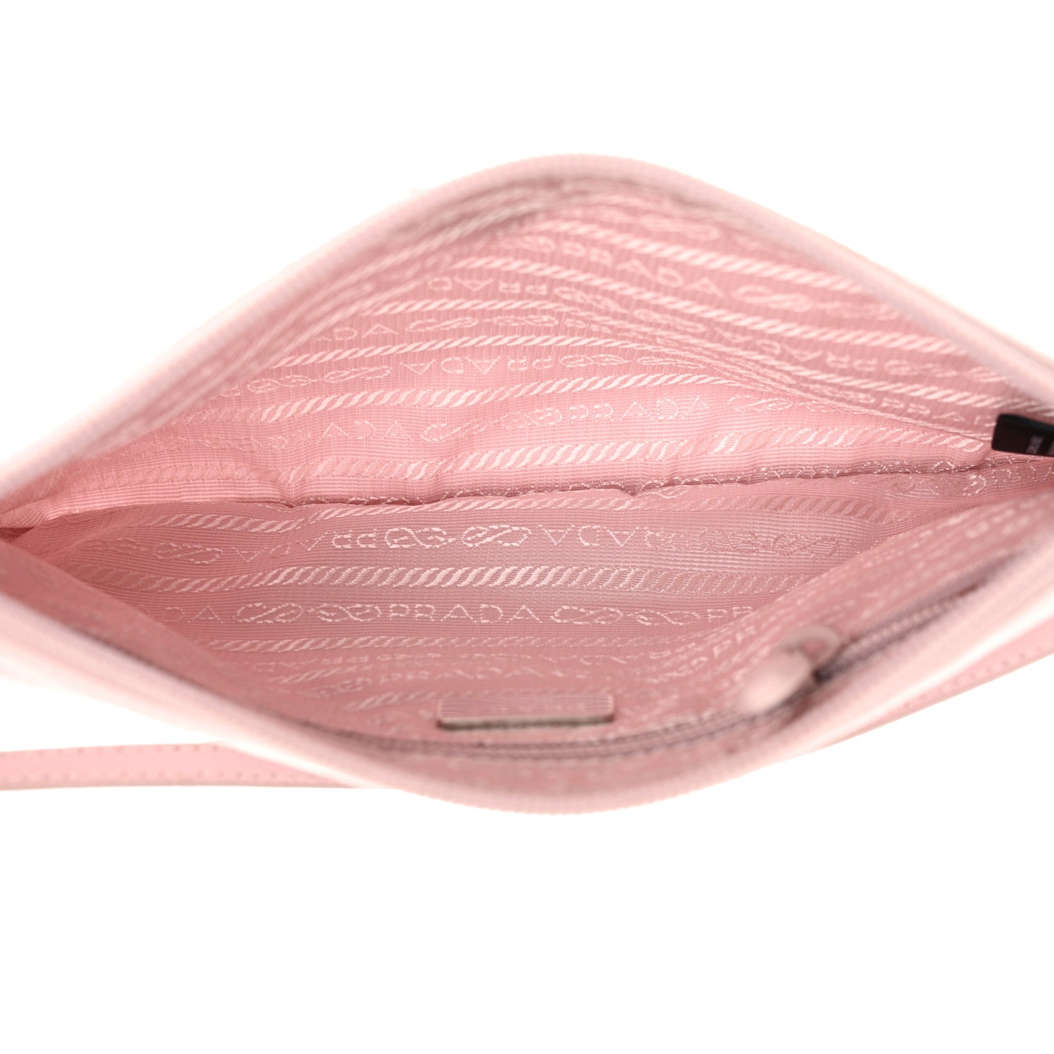 Prada Re-Nylon Vela Saffiano Mini Pochette Bag Alabastro 5 of 13