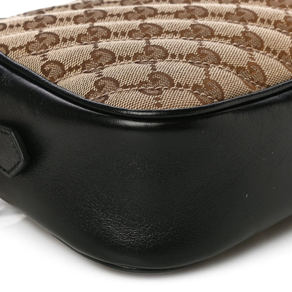 Gucci Monogram Matelasse Diagonal Small GG Marmont Chain Shoulder Bag Beige Black 10 of 12