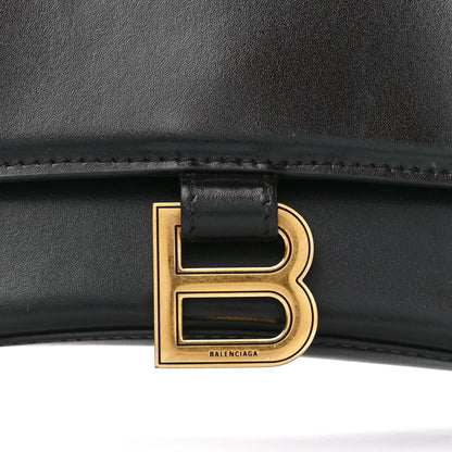 Balenciaga Shiny Box Calfskin Small Hourglass Top Handle Bag Black 7 of 11